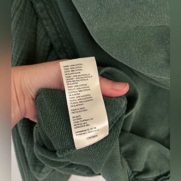 FREE PEOPLE Love Letter Green Hoodie - Picture 6 of 7